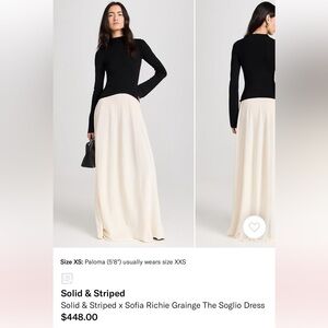 Solid & Striped x Sofia Richie Grainge The Soglio Dress Small